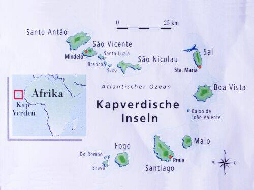 Karte Cabo Verde